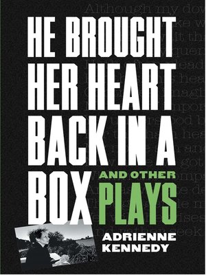 cover image of He Brought Her Heart Back in a Box and Other Plays